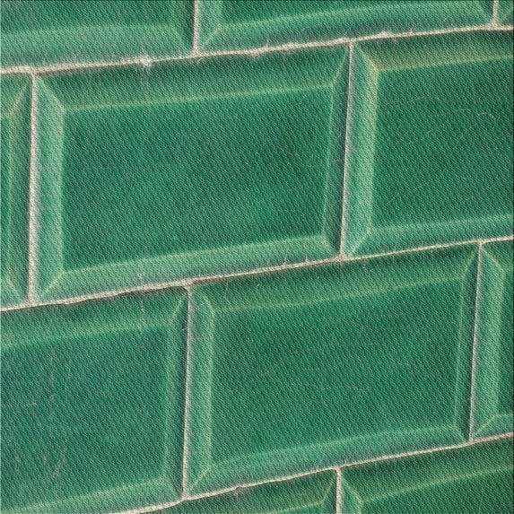 Ahgly Company Indoor Square Patterned Mint Green Novelty Area Rugs, 8' Square