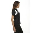 thumbnail image 2 of Extreme 75066 Women Eperformance Colorblock Textured Polo, XL, BLACK, 2 of 3