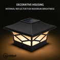 Solar Post Cap Lights Outdoor 4pack, Waterproof Solar Powered Deck