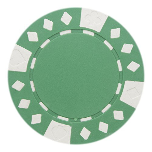 Details about   40 CASINO STYLE CHIPS-Green & White-Marked $25-About 1 1/2" 