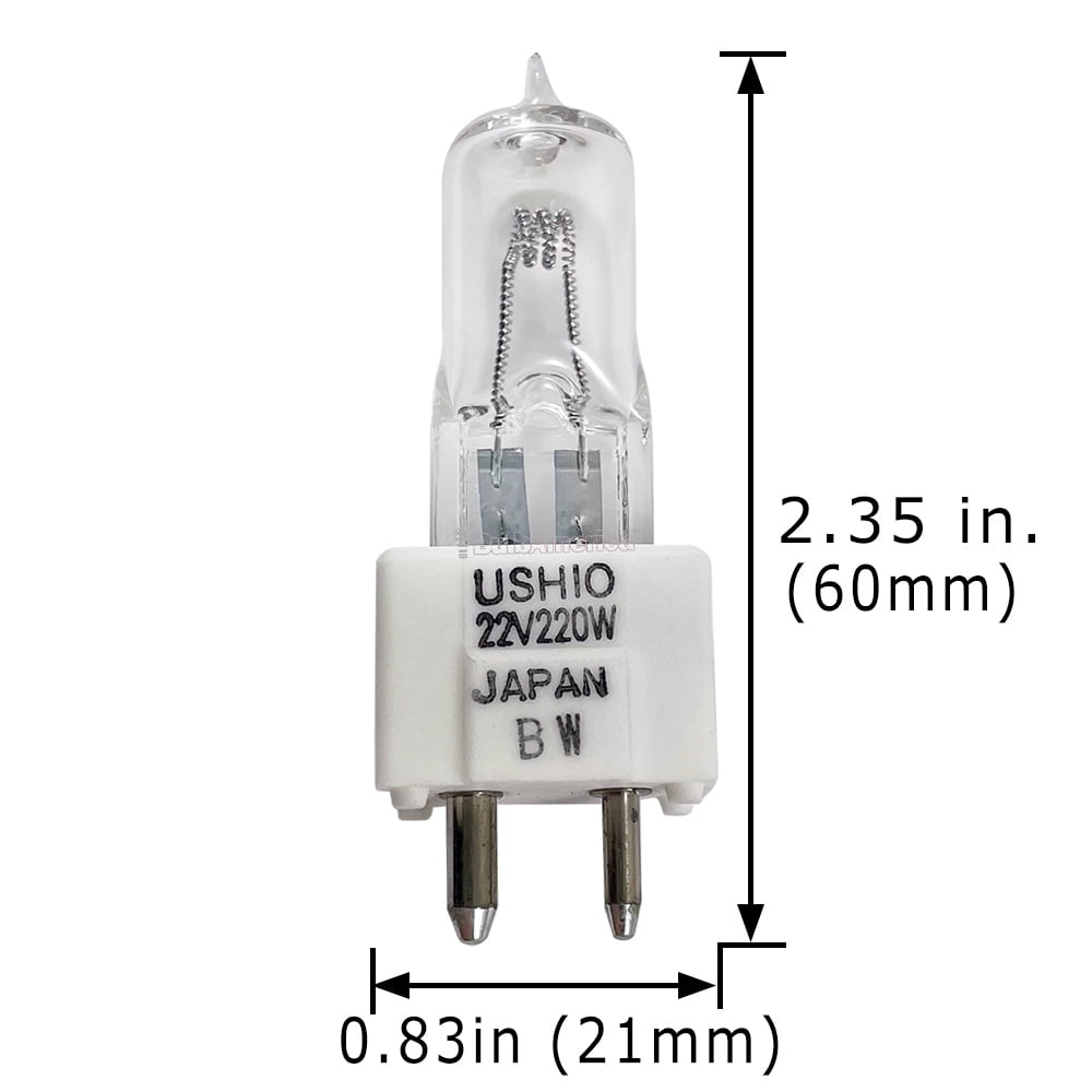 USHIO SM-129362 220W 22V GY9.5 Base Incandescent Scientific Medical Light Bulb