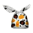 thumbnail image 1 of MOQIN Rabbit Ear Halloween Treat Bags - Cute Pumpkin Printed Snack Pouch for Cookies, Candy, Party Favors, Goodie Gift Packaging (50 Pack Assorted Colors), 1 of 6