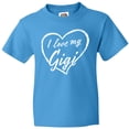 thumbnail image 3 of Inktastic I Love My Gigi in White Chalk Heart Youth T-Shirt, 3 of 5