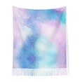 thumbnail image 2 of Foulard à Franges pour Femmes, Châle Long Violet Étoile de Rêve, Léger et Chaud, 2 of 6
