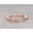 thumbnail image 6 of Infinity Eternity Wedding Ring Antique Art Deco Design Anniversary Ring Bridal Ring in Silver and 18k Rose Gold Plating, 6 of 9
