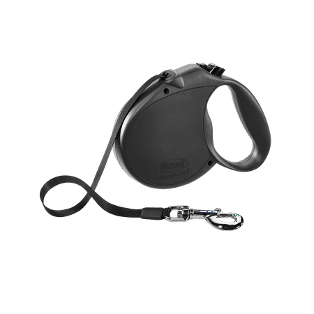 - flexi Retractable Dog Leash (Tape), 16 ft, Large, Black