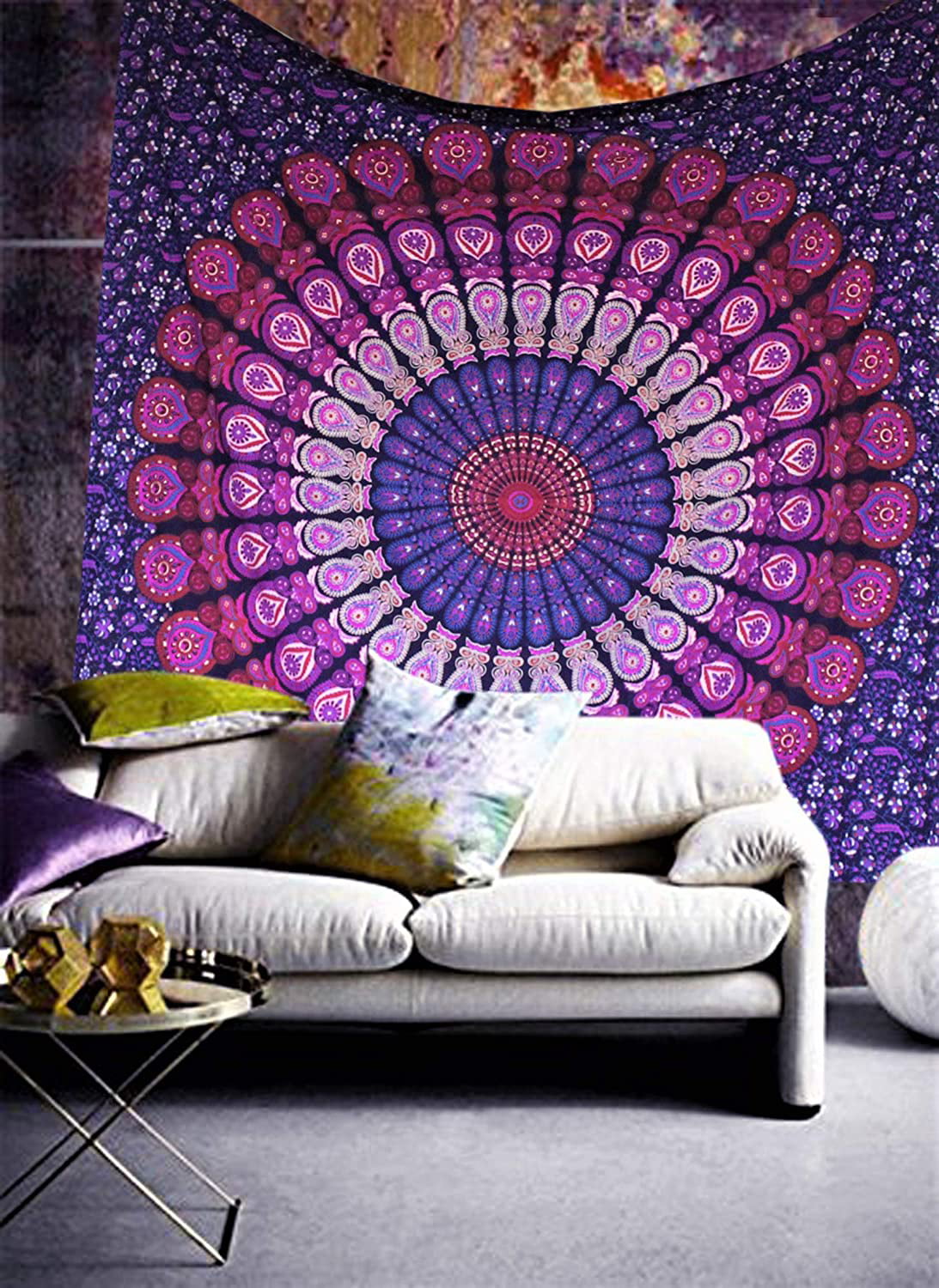 New Indian Mandala Bedspread Hippie Tapestry Wall Hanging Throw Rug Room Decor 