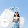 thumbnail image 3 of Compact Clear Umbrella for Travel Automatic Folding Umbrella Transparent Umbrella Lightweight Umbrella Portable Umbrella, 3 of 9