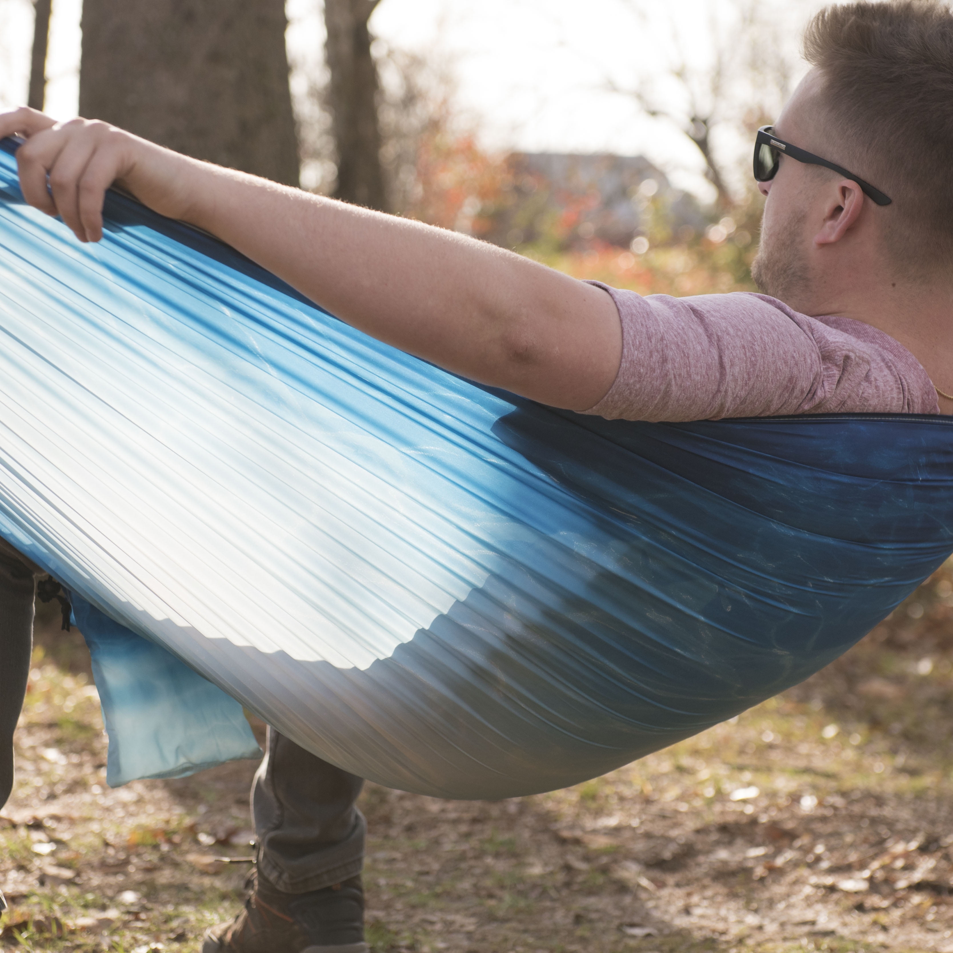 Equip Photo Real Tree Hammock, Crystal Waters Blue, 108"L X 56"W