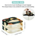 thumbnail image 5 of Swan Travel Portable Square Jewelry Box Earring Necklace Bracelet Organizer Storage Display Case Holder Stand Decorative Box Organize, 5 of 6