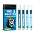 thumbnail image 2 of Tire Marker White - 4 Pack Wide Tip Paint Pens,Long-lasting Oil-based Markers for Car Tires Lettering, Ink Waterproof Permanent Markers, 2 of 8