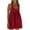 Red, variant on Timegard Summer Dresses for Women U Neck Ruched Sleeveless Loose Racerback Beach Casual Sundresses