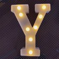 thumbnail image 1 of LED Marquee Letter Lights Sign, Light Up Alphabet Letter for Home Party Wedding Decoration Y, 1 of 5