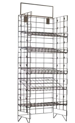 2 Strip 26 Clips Hanging Chip and Snack Display Rack Choice of Color 
