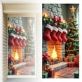 thumbnail image 3 of Huanglei Décorations de Rideau de Porte Rouge Bannière de Porte d'Entrée Joyeux et Train Décorations Extérieures et Années Décorations de Fête d'Hiver Entrée Porche, 3 of 6