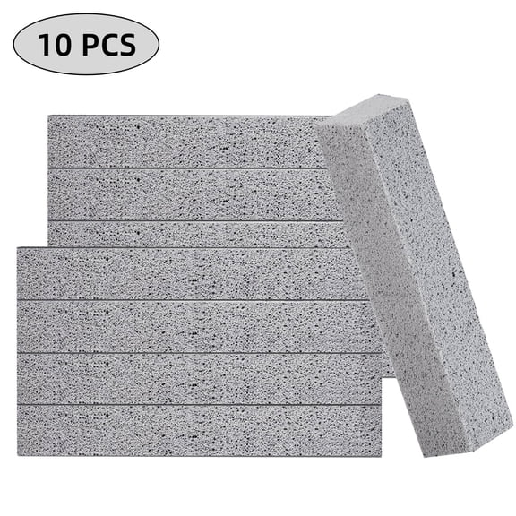 WLGJL 10 Pack Pumice Stone for Toilet Bowl Cleaning, Powerfully Cleans Hard Water Rings, for Cleaning Toilets, Bathtubs, Grills, Swimming Pools, Sinks