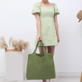 thumbnail image 4 of Large Waterproof Grocery Tote | Foldable Cloth Shopping Bag | Multi-Color Options | Portable & Lightweight | Reusable & Durable | 1 Pack | 53x38x10cm | 65g, 4 of 8