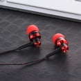 thumbnail image 4 of Corded Earbuds Tangle-Free Braided Cable Wire Extra Bass Silicone Tips 5-Colors, 4 of 13