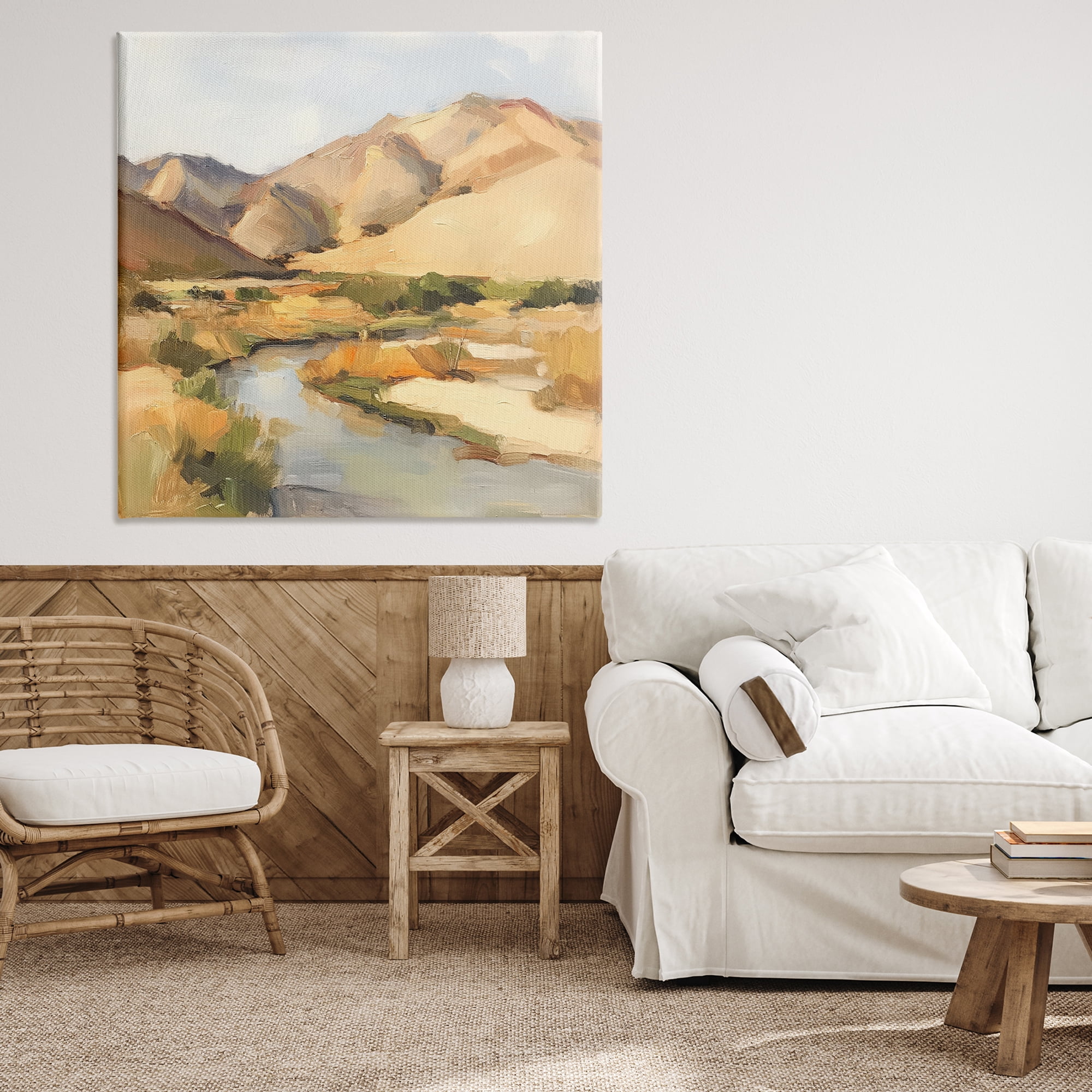 Stupell Industries Wispy Desert River Canvas Wall Art, design by Petal Prints Design