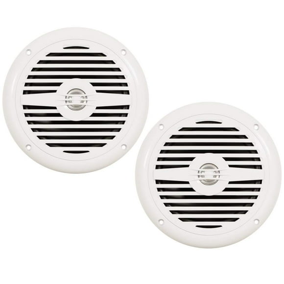 Acoustic Audio by Goldwood MRN65W Support Encastré Étanche Marine 6.5 Pouces Haut-Parleurs 1 Paire Blanc