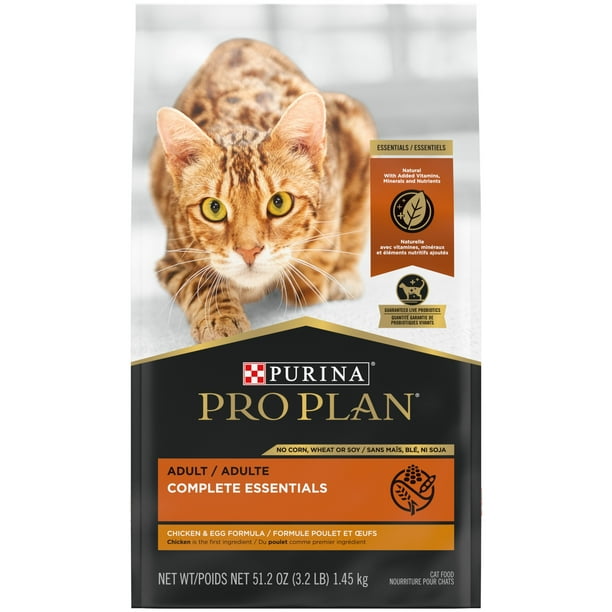Purina Pro Plan Complete Essentials Chicken Egg Dry Cat Food, 3.2 lb