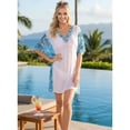 thumbnail image 4 of HAPPY BAY Women's Beachwear Summer Swim Beach Cover ups for Swimwear Women Short Party Swimsuit Coverups for Women S-M Snow White_AC742, 4 of 4