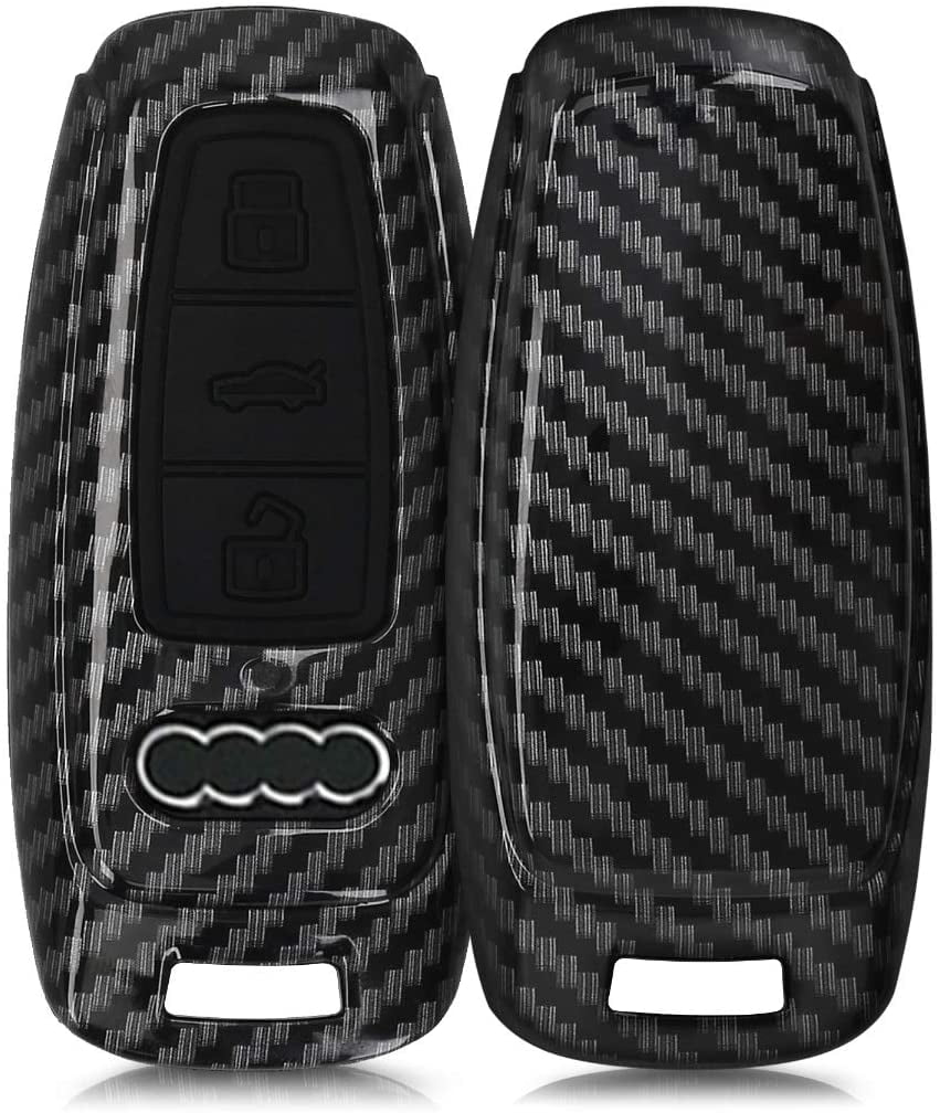 kwmobile Key Cover Compatible with Audi Carbon