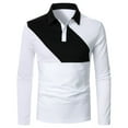 thumbnail image 2 of PEASKJP Polo Homme Coupe Régulière Doux Col Rond Moderne T-Shirt Classique, Blanc TTTG, 2 of 4