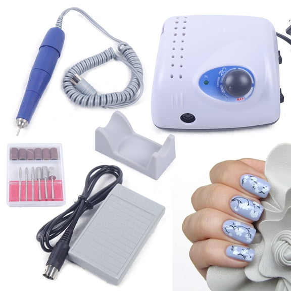 Nail Dril Strong 210 65W 35000RPM Electric Nail Drill Machine Pedicure File Bits