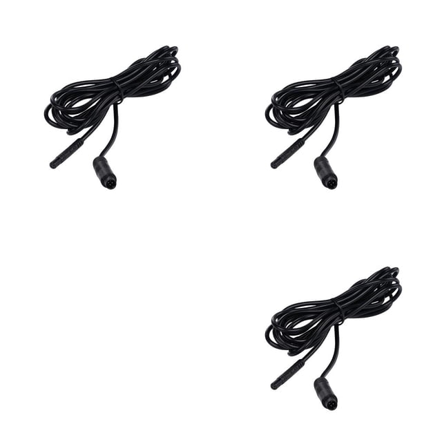 Wisewang Extension Cable Compact Size Replaced Part Extended Cord Dash Cam Extender Professional Rear Camera Wire 12V 4 Pin Car Supplies black 2m 3Set