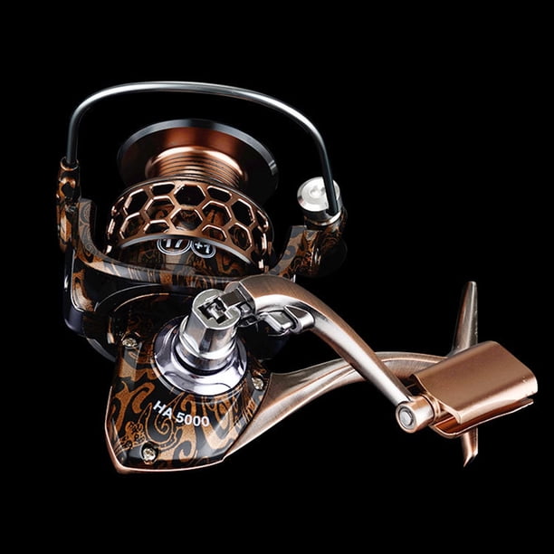 1 Pesca 4.6 / Spinning Baitcasting Rueda Manivela Metal para artes de pesca (HA4500) JShteea Para Estrenar