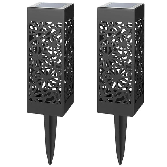 lámparas solares huecas para césped, para jardín, paisajismo, patio, entrada, exterior (iluminación blanca cálida).
