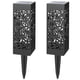 thumbnail image 1 of lámparas solares huecas para césped, para jardín, paisajismo, patio, entrada, exterior (iluminación blanca cálida)., 1 of 7