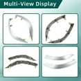thumbnail image 2 of Central Dashboard Cover Strip Trim Left and Right Upper Side for Toyota Corolla 2008-2013 55435-02370 55436-02330 Center Dash Navigation Side A/C Outlet Air Vent Panel Strip, 1 Pair, 2 of 7
