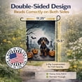 thumbnail image 4 of Dachshund Spooky Halloween Garden Flag 11.25 in x 15.5 in, 4 of 8