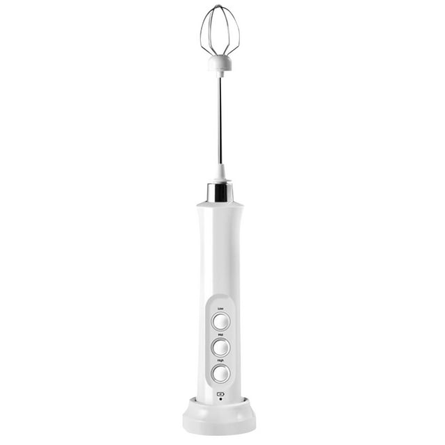 Binwennn Cake Mixer Handheld Portable USB Rechargeable Coffee Stirrer Three Speed Adjustable Pocket Milk Frother Egg Mixer