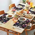 thumbnail image 2 of Pioneer Flower Floral Print Pattern Summer Placemats Table Placemats Set Of 4-Linen Kitchen Washable Placemats Table Mats 12x18 Inch Non-Slip Heat Resistant, 2 of 5