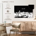 thumbnail image 5 of Elephant Stock Miami Skyline Bw Wall Art - Horizontal Canvas Wall Art - Living Room Wall Decor - City Canvas - Black And Gray Decor - 12" x 8", 5 of 8