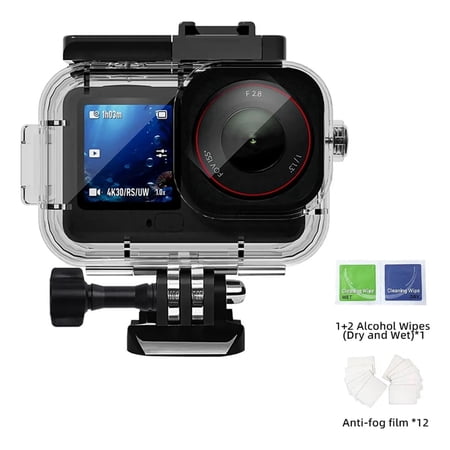 HONGDAK Waterproof Case for Dji Action 6  with Anti-Fog Underwater Housing Camera Case 45M/147ft Deep Quick Release Diving Housing Case Combo Snorkeling Surfing Protective Shell Accessories Kit