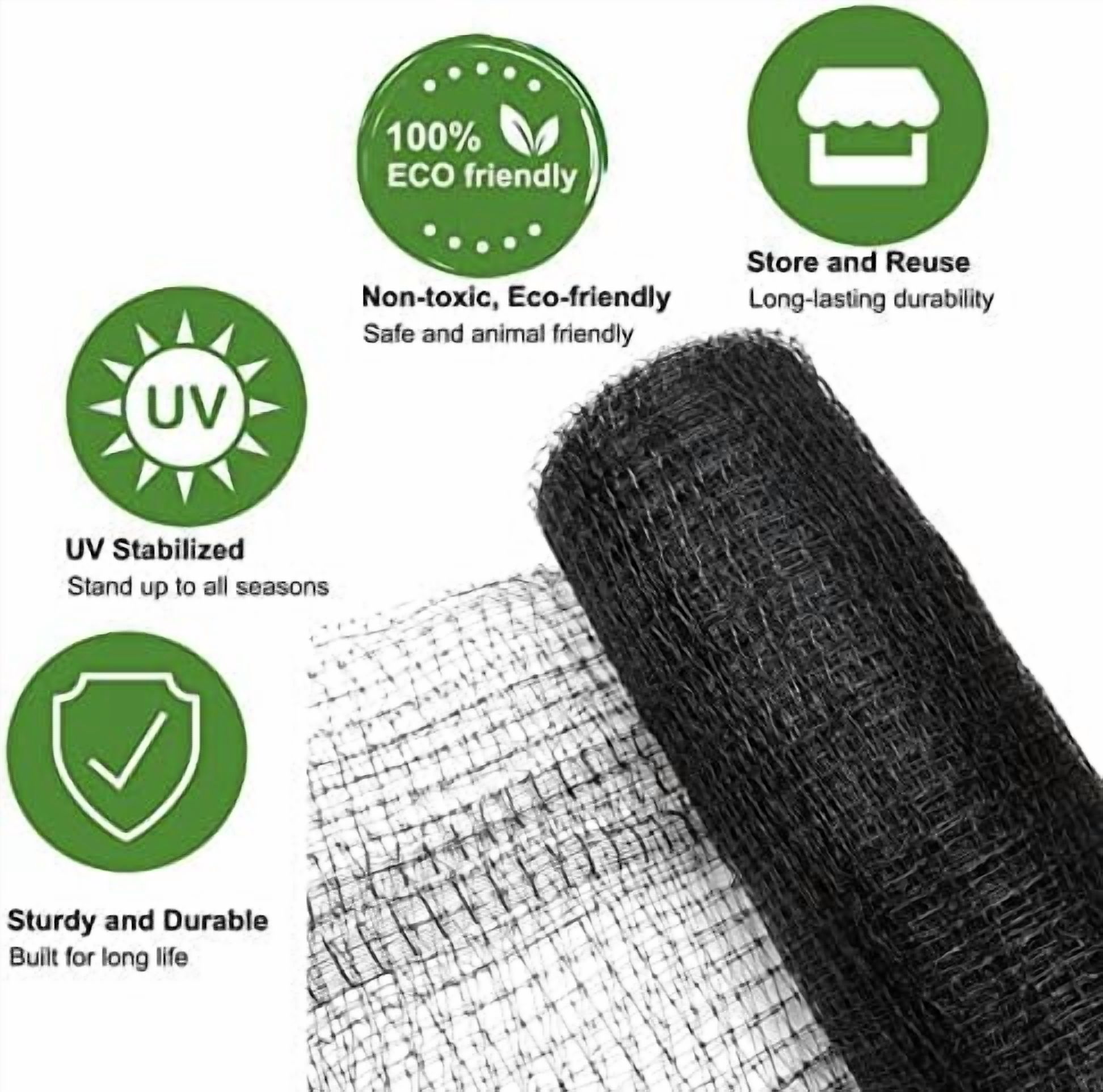 Bird Netting, 13 x 33 FT Heavy Duty Garden Netting Fine Mesh for Protect Fruit Trees, Plants and Vegetables from Birds, Deer, Squirrels and Other Animals