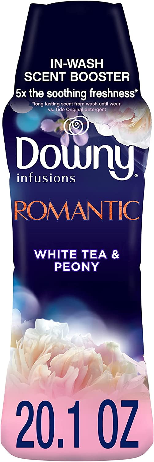 Downy Infusions Laundry Scent Booster Beads for Washer, Romantic, White