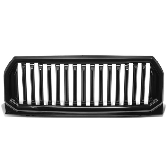 DNA Motoring GRF-OH-014-BKZ For 2015 to 2017 Ford F150 Badgeless Fence Style Front Bumper Upper Grille 16