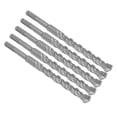 thumbnail image 2 of 5 brocas de impacto con punta de carburo para martillo rotatorio, brocas espirales de 2 flautas para ladrillo y hormigón, 210 mm x 16 mm/0,63 pulgadas, 2 of 14
