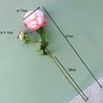thumbnail image 6 of 1Pc Artificial Flower Realistic Easy Care 2-head No Fade Peony Fake Flower for Wedding, 6 of 7