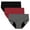 Black, variant on Women's Menstrual Period Briefs Girl Ultra Soft Postpartum Cotton Panties Underwear Mid Rise Leakproof Panty 3 Pack