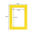 thumbnail image 3 of Vibrant Yellow Acid Free 22x28 Picture Frame Mats with White Core Bevel Cut for 16x20 Pictures -, 3 of 4