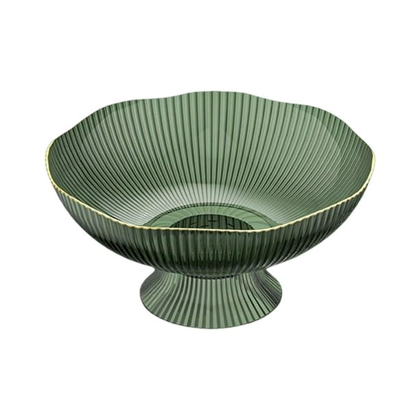 Soporte para frutero, soporte para postres, cesta para aperitivos y frutas, cuenco para encimera de estilo rústico. Verde