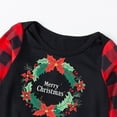 thumbnail image 6 of Odeerbi Christmas Pajamas for Family Holiday Plaid Long Sleeve Family Christmas Pajamas Matching Sets Mom Casual Plaid Print Tops Pants Set Two-Piece Sleepwear Xmas PJs Set Black, 6 of 6