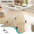 thumbnail image 2 of Petite Table Pliante Portable en Bois, Table Pliante Carrée Simple Portable, Tables à Rabat pour Petits Espaces, Table à Manger Pliante (Laiton, 60 * 60 * 72cm), 2 of 7