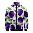 thumbnail image 3 of Chaqueta con cremallera y estampado 3D de frutas divertidas, chaquetas de manga larga para hombres y mujeres, ropa de moda con cuello alto, sudaderas casuales para hombres, abrigos para hombres, 3 of 5
